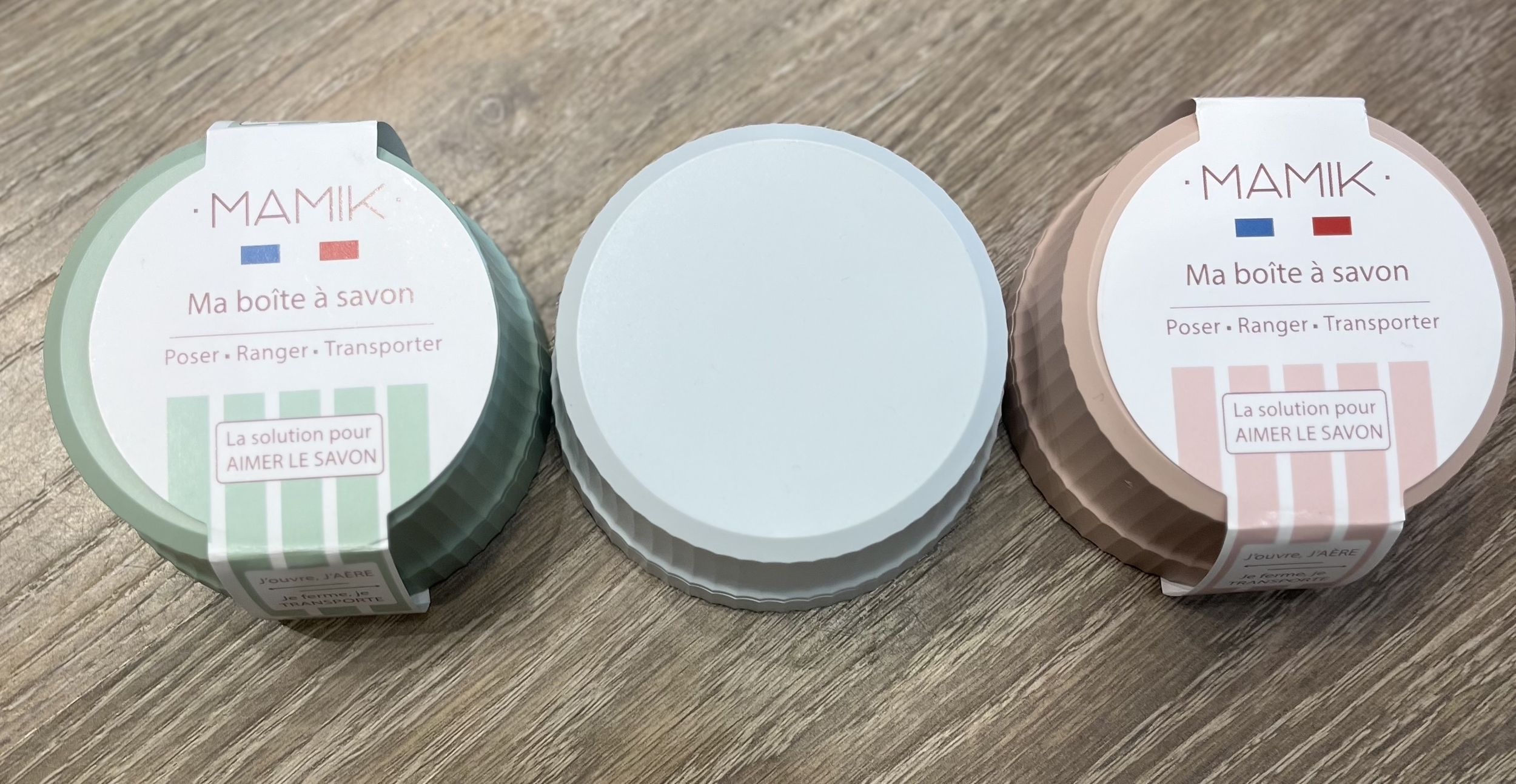 Boite à savon et shampoing solide ronde - Mamik