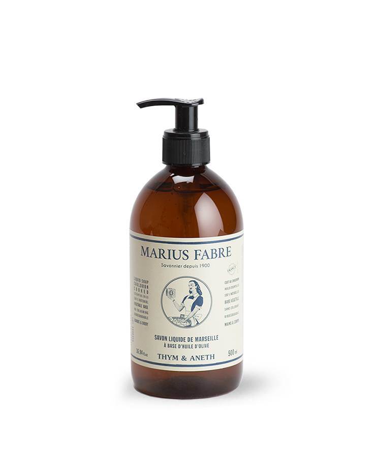 Savon de Marseille liquide Thym et Aneth - Marius fabre
