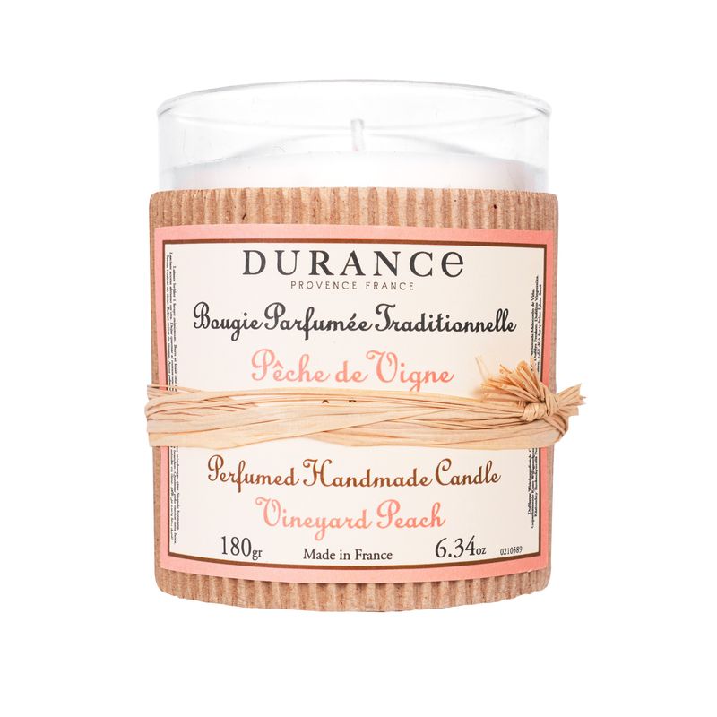 Bougie parfumée Pèche de vigne 180g - Durance