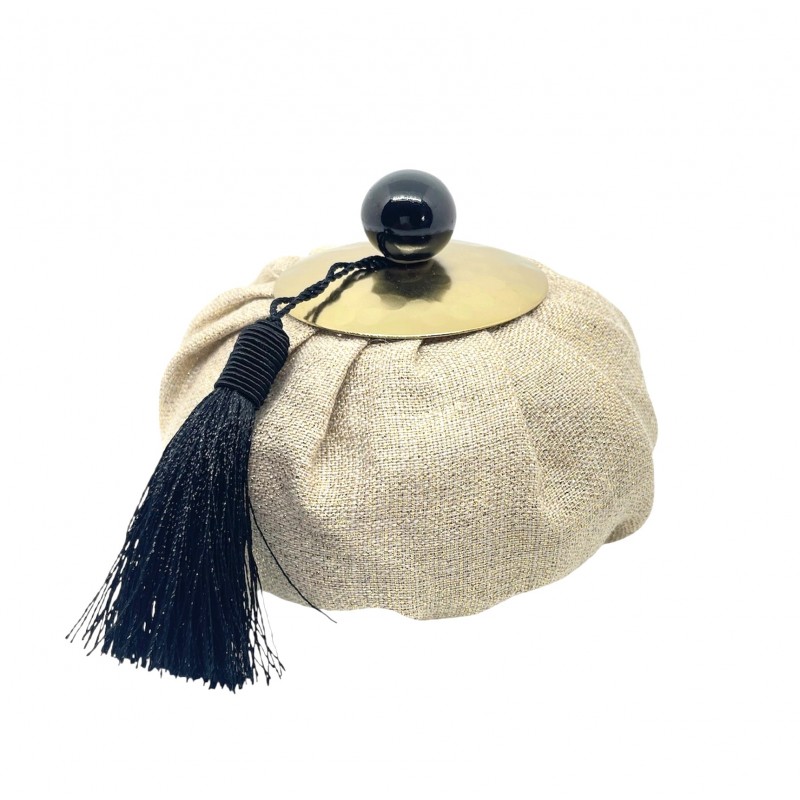 Aumônière parfumée Beige et or- Figue eden - Autour du Parfum