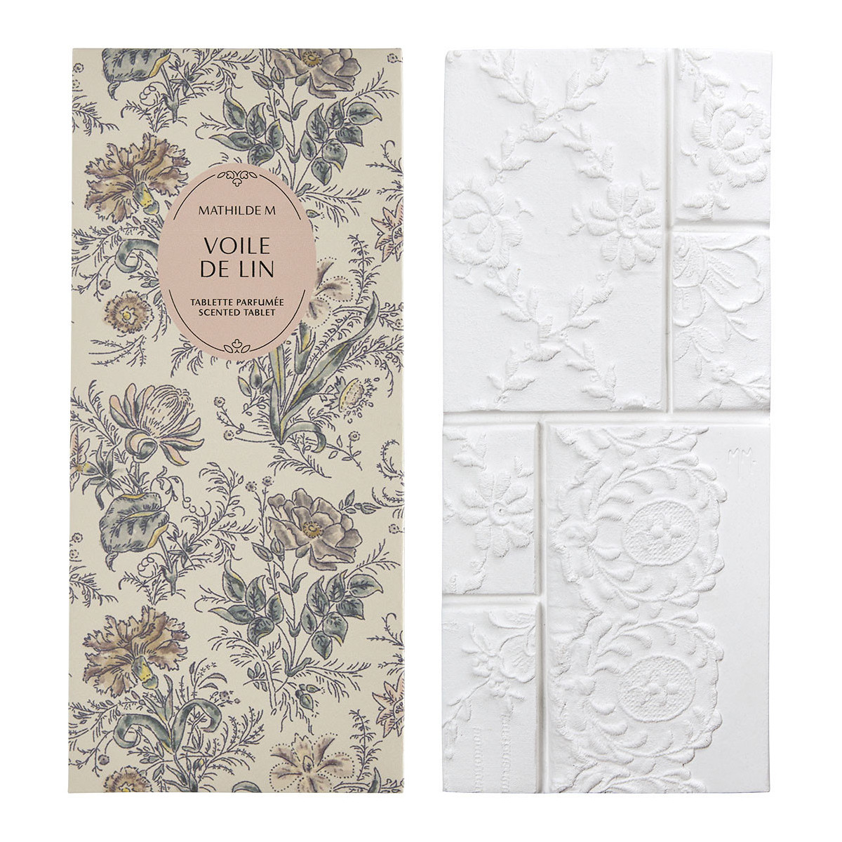 Tablette Dentelle parfumée Voile de Lin - Mathilde M