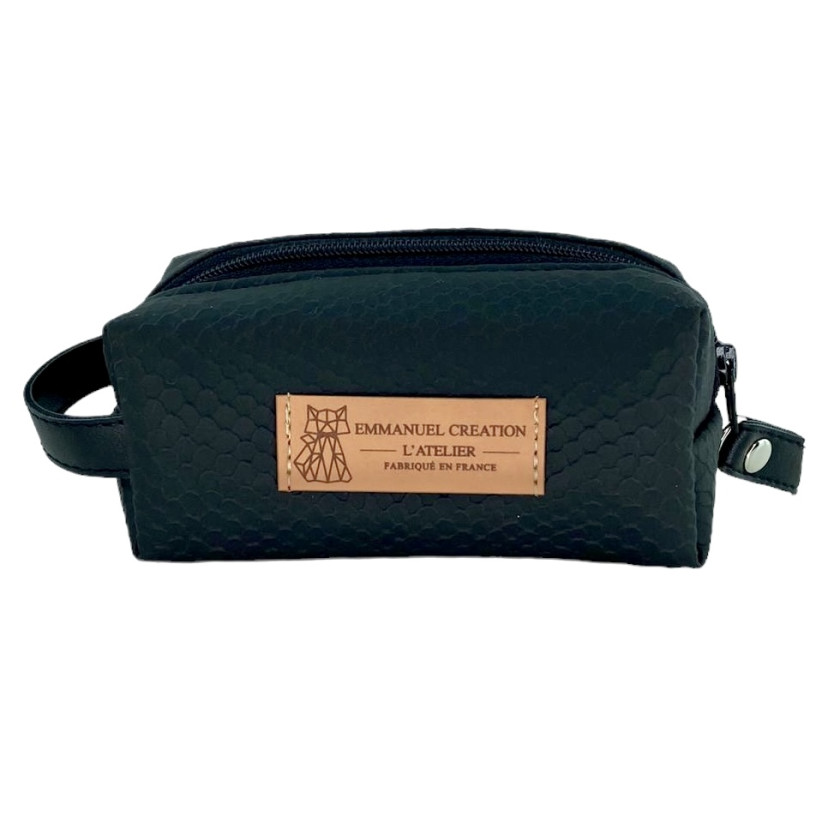 Trousse nomade XS Ecaille noir - Emmanuel Création
