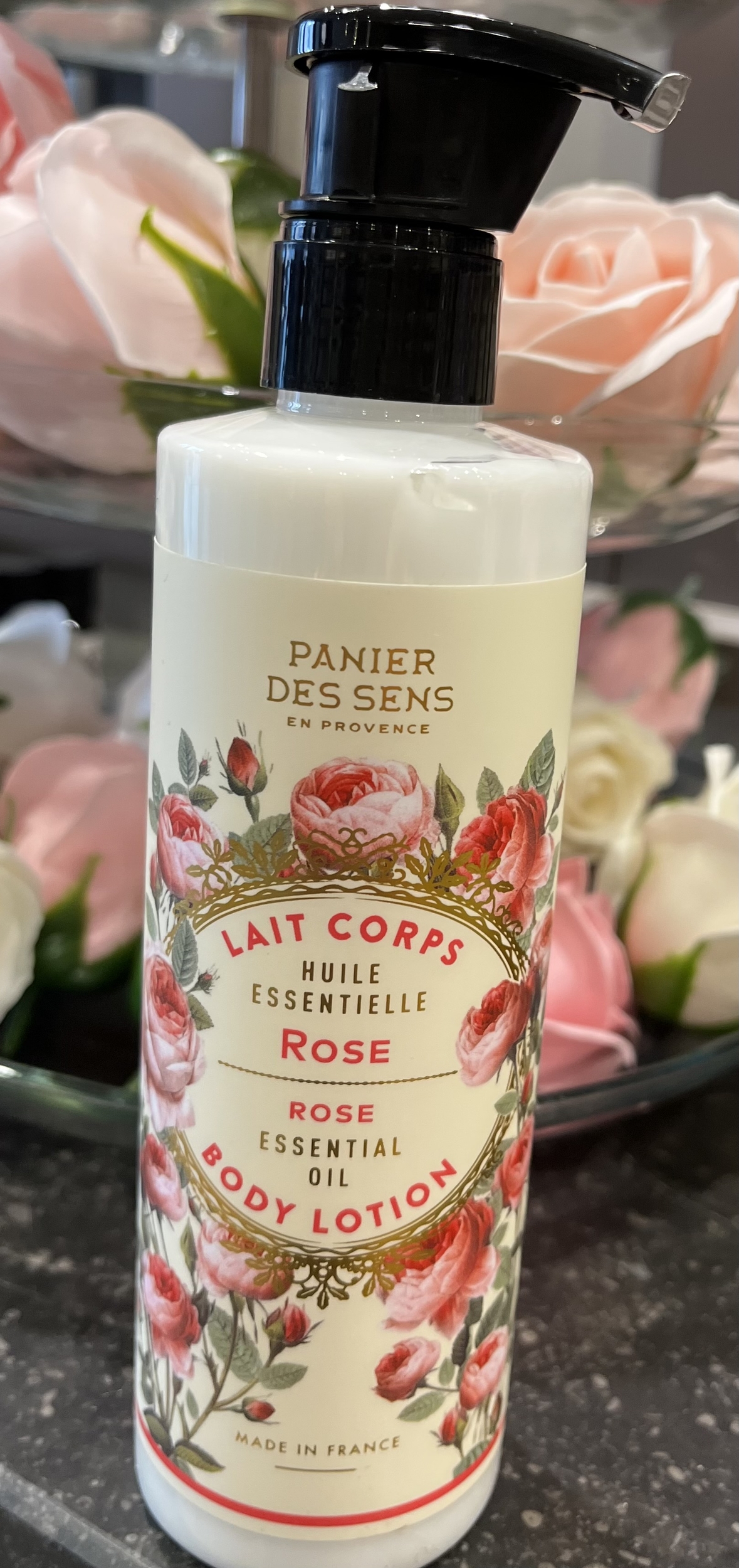 Lait corporel Rose envoûtante -Panier des Sens