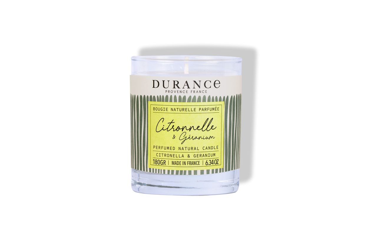 Bougie CITRONNELLE ANTI-MOUSTIQUES- Durance