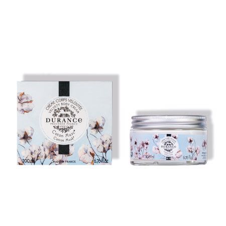 Crème corps veloutée Coton musc - Durance