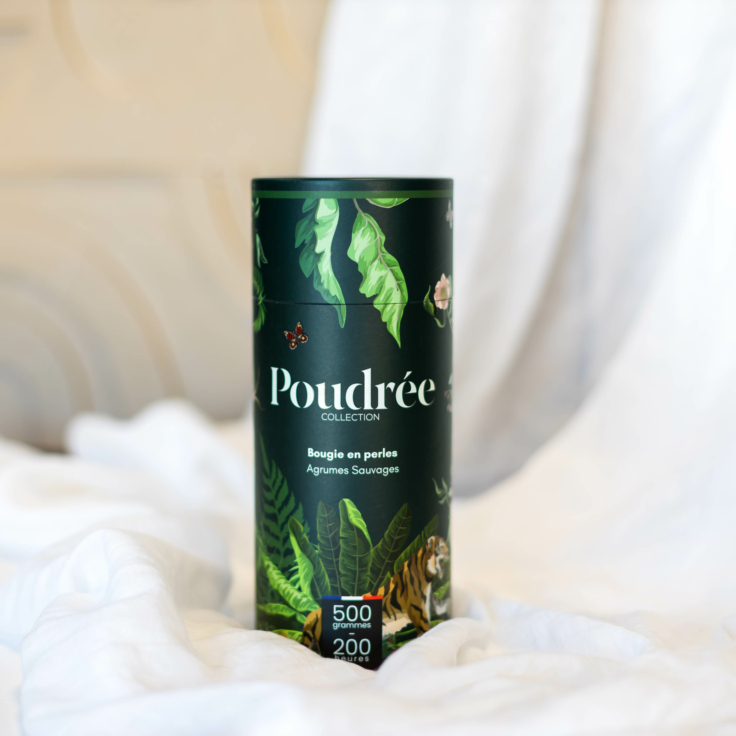Bougie parfumée en perles de cire - Agrumes Sauvages - Poudrée Paris