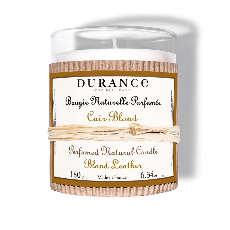 bougie parfumee Cuir blond