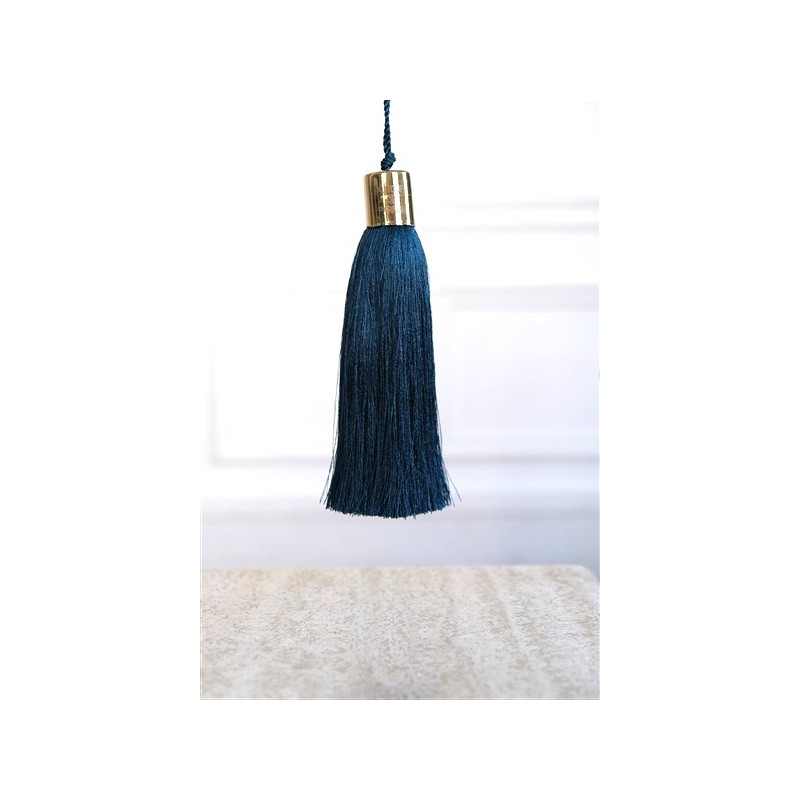 Pompon parfumé - Bleu canard - Autour du Parfum