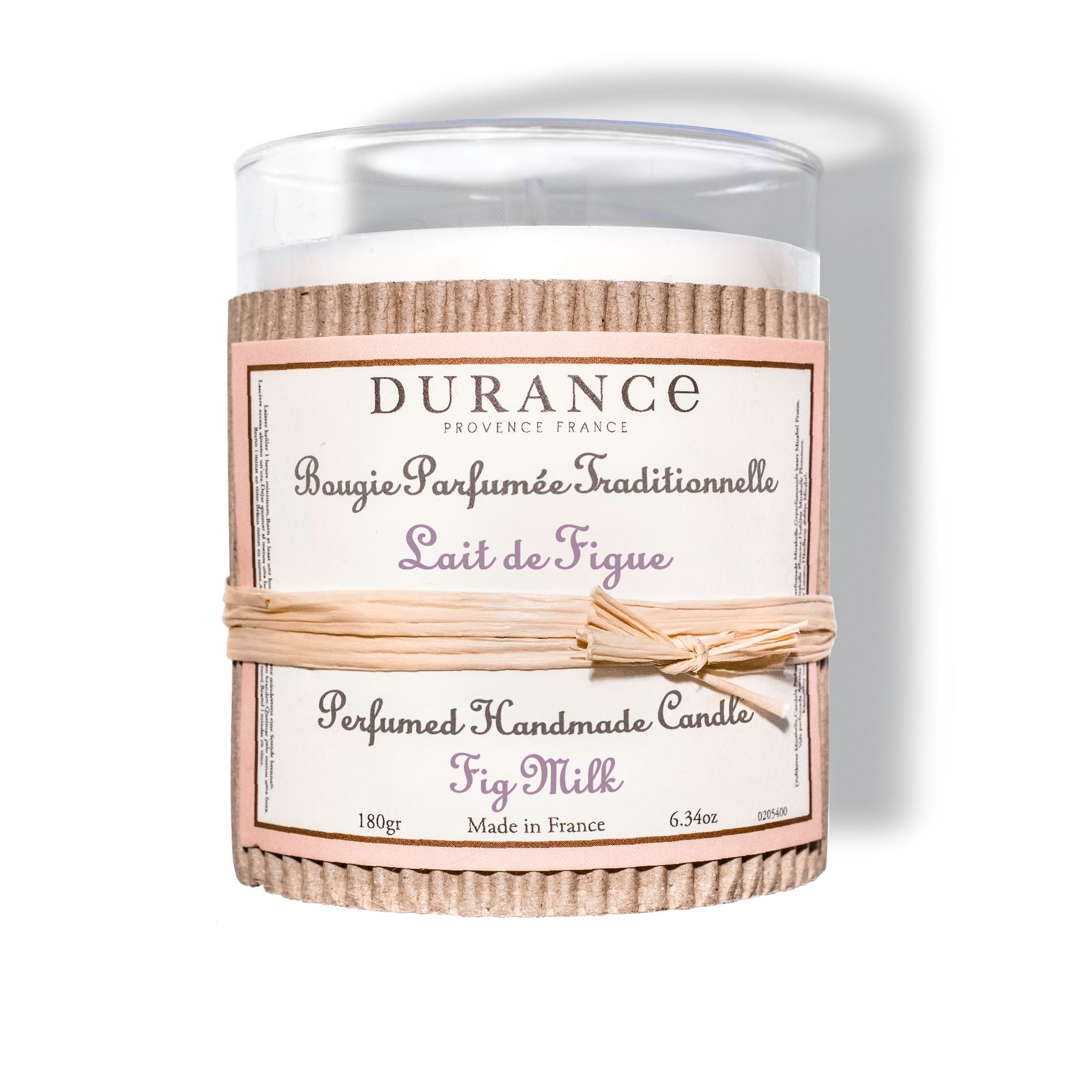 Bougie parfumée Lait de figue 180g- Durance