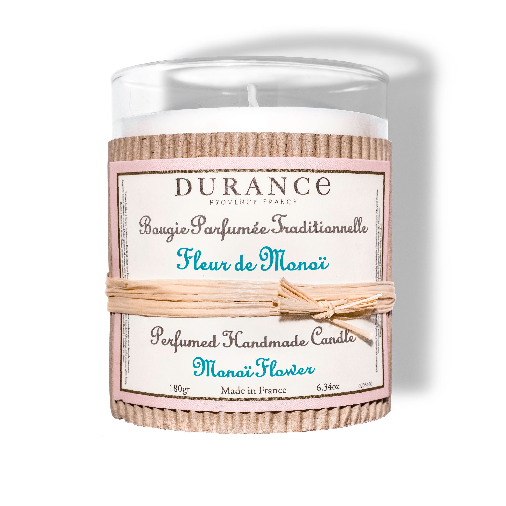 Bougie parfumée Fleur de MonoÏ 180g ou 280g- Durance