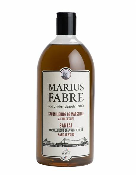 Savon de Marseille liquide au Santal 1L- Marius Fabre
