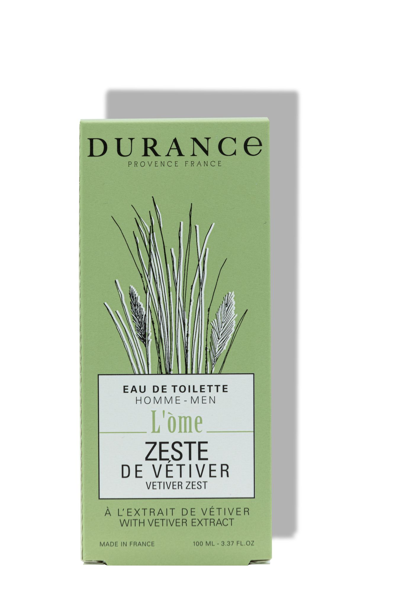 Eau de toilette Zeste de vétiver - Durance