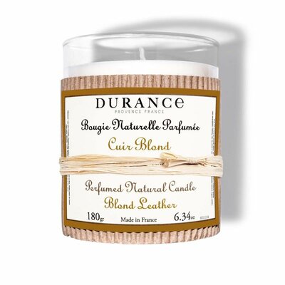 bougie parfumee Cuir blond