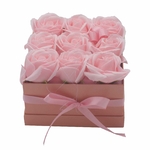 boite fleurs de savon rose