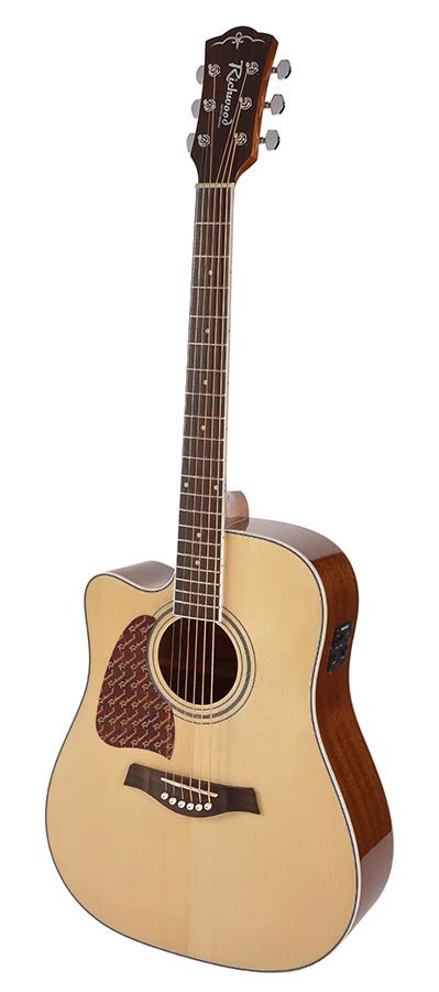 Richwood Semi Acoustic Guitare Électrique Artist Series avec Plectre, Accordeur /