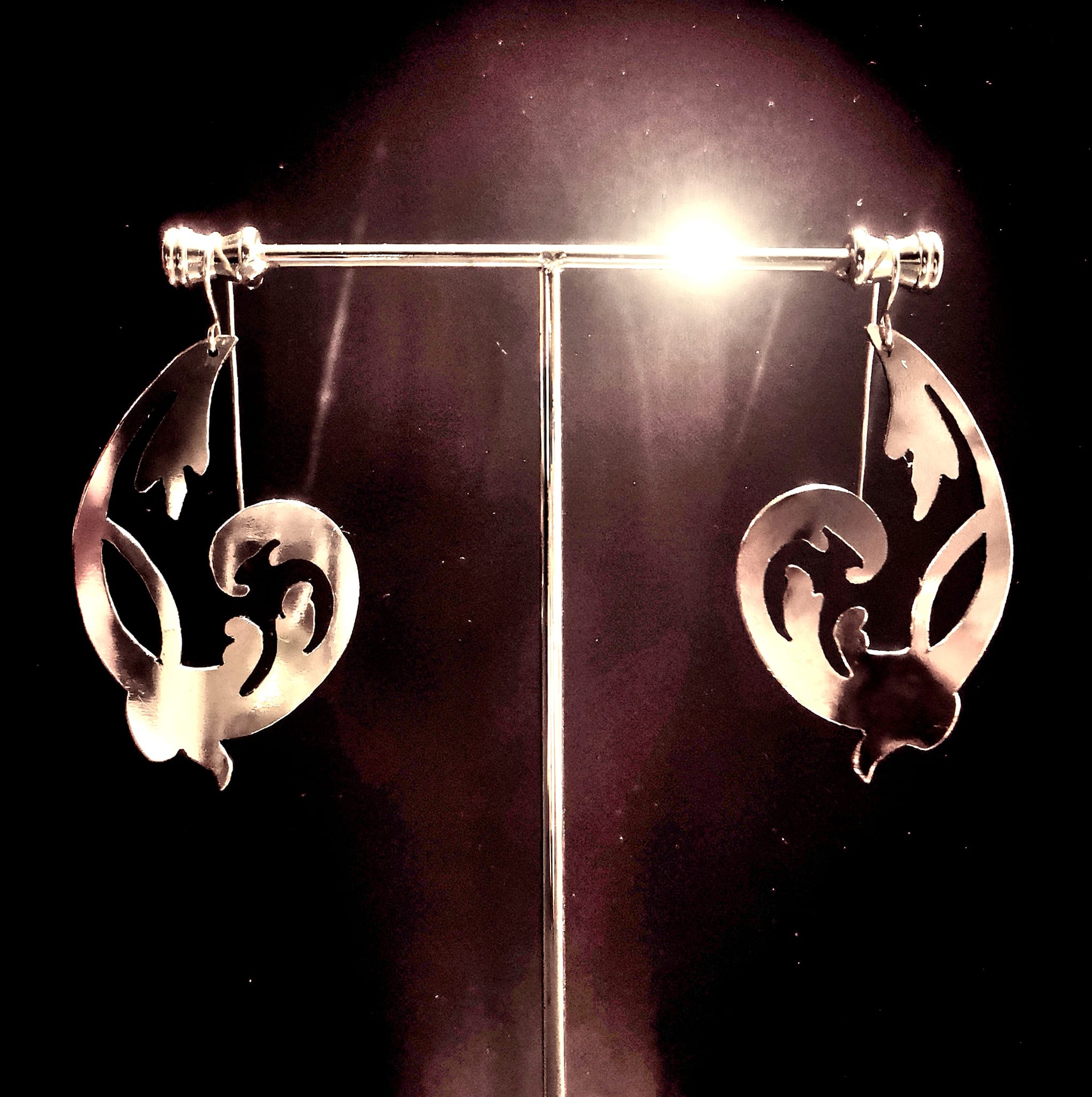 Verdegrine, Bijoux créateur, Boucles doreilles artisan dart