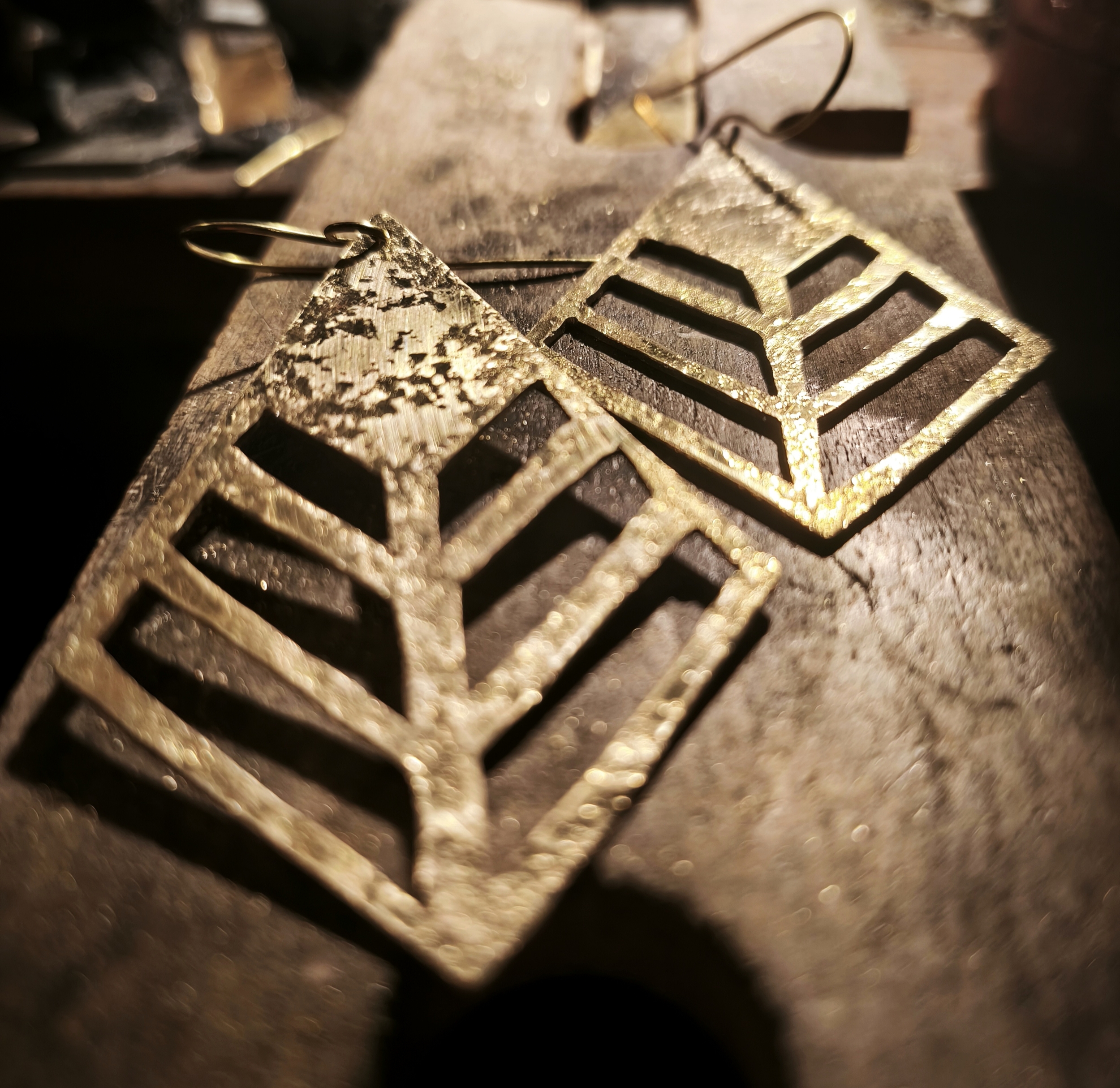 Atelier Verdegrine, Boucles doreilles Isao