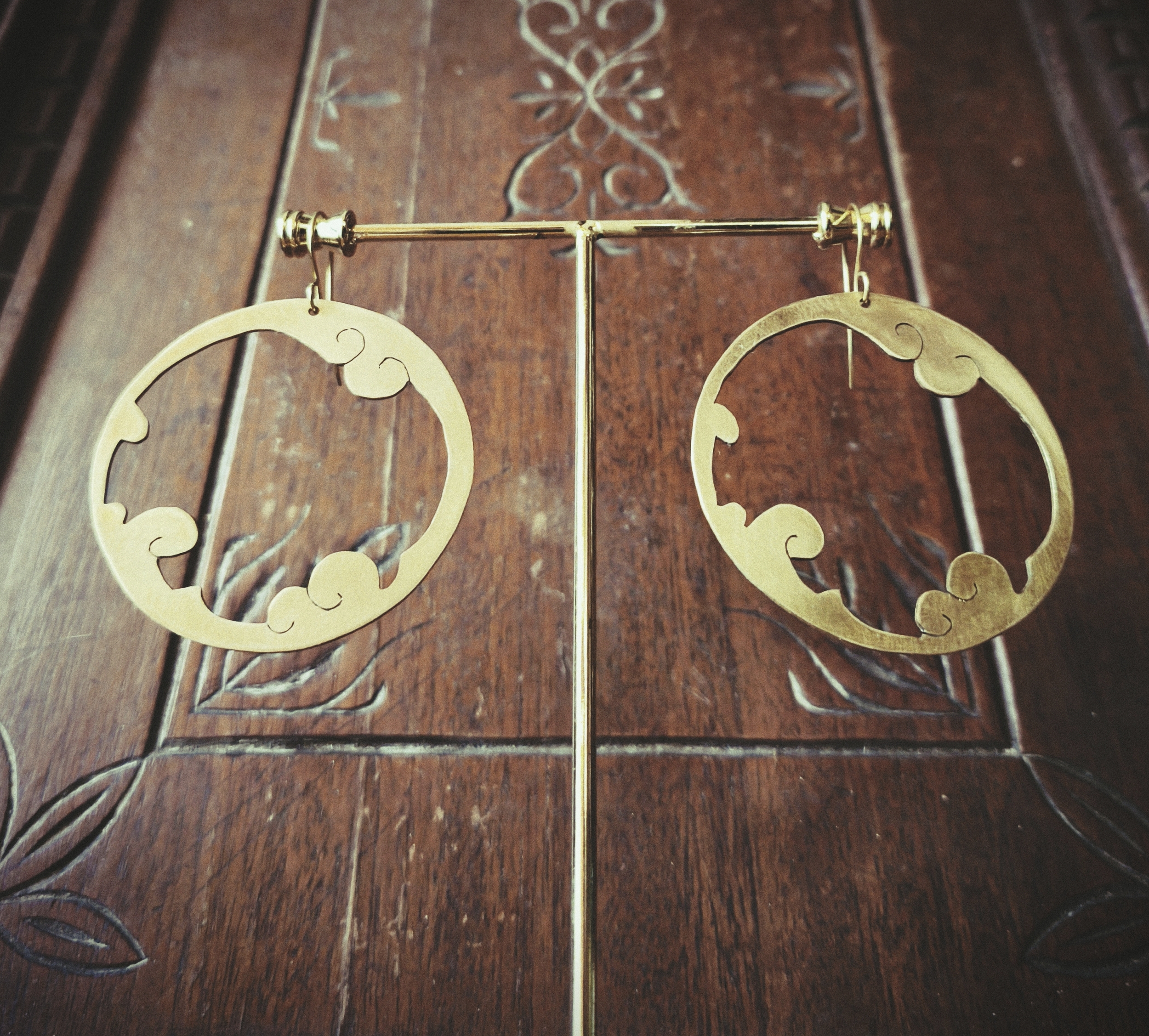 Atelier Verdegrine, Boucles doreilles Zéphyr, Bijoux créateur