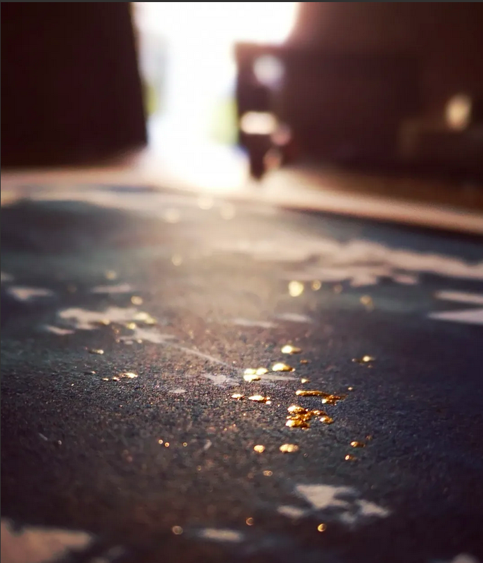 gold leaf verdegrine