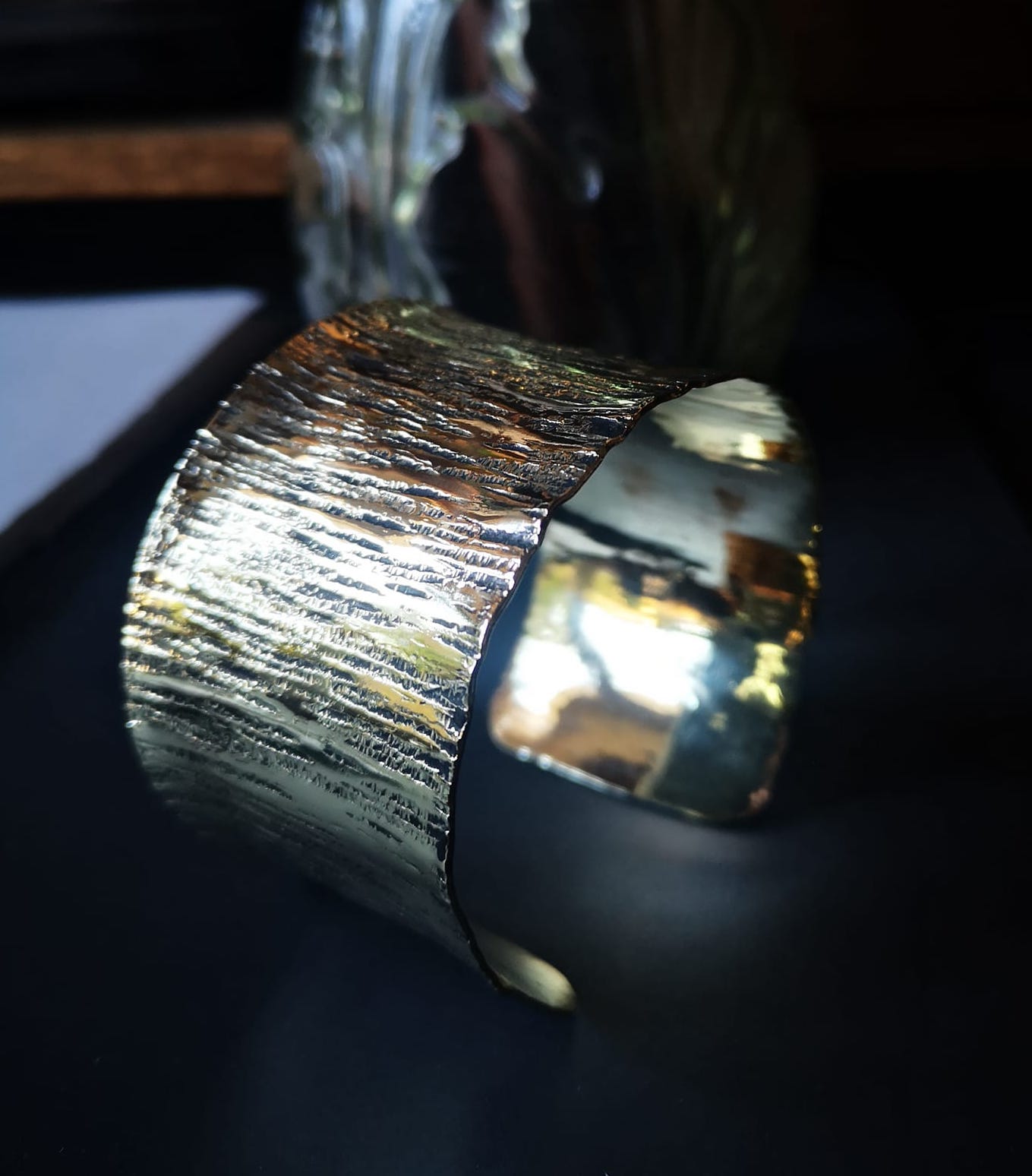 verdegrine bracelet ecorce dinanderie bijoux createur