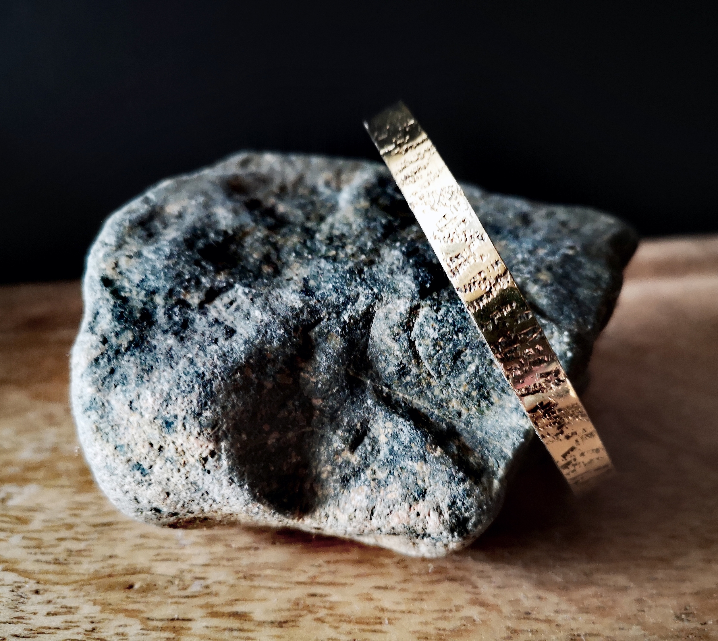 bracelet allure jonc fin verdegrine