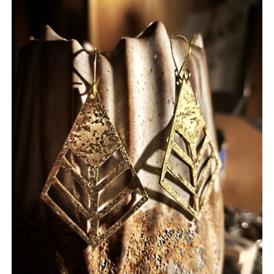 Atelier Verdegrine, Boucles d'oreilles Isao, Bijoux créateur