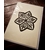 CARTE POSTALE ETOILE FOLK, ATELIER VERDEGRINE, Encre noire