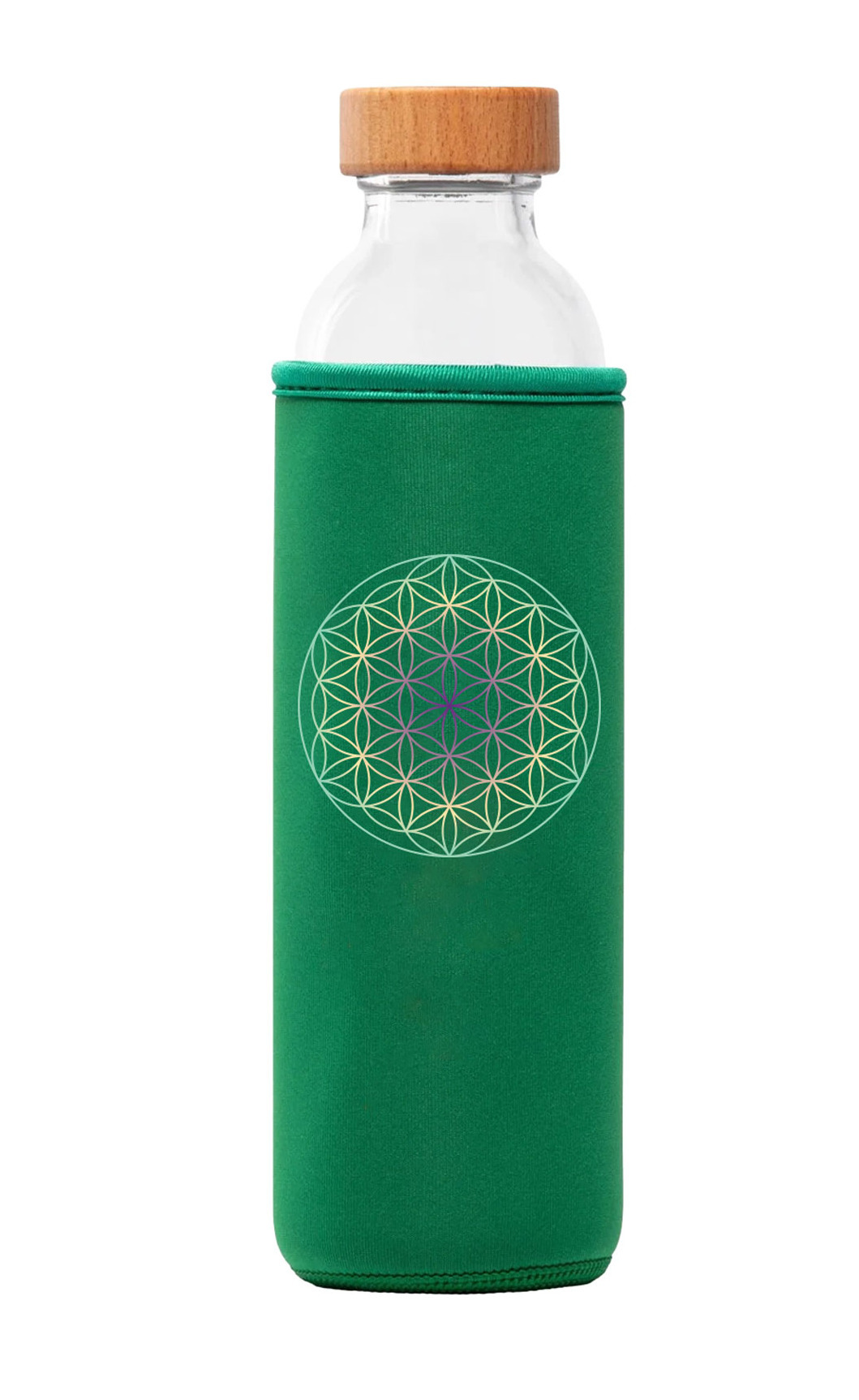 Flaska-Mandala-Flower-Of-Life-Green