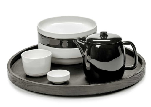 theiere porcelaine noire serax