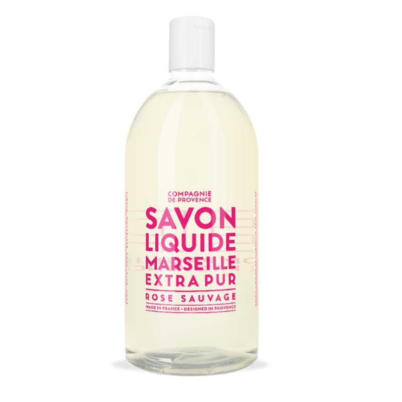 Savon de Marseille liquide recharge 1L Rose Sauvage