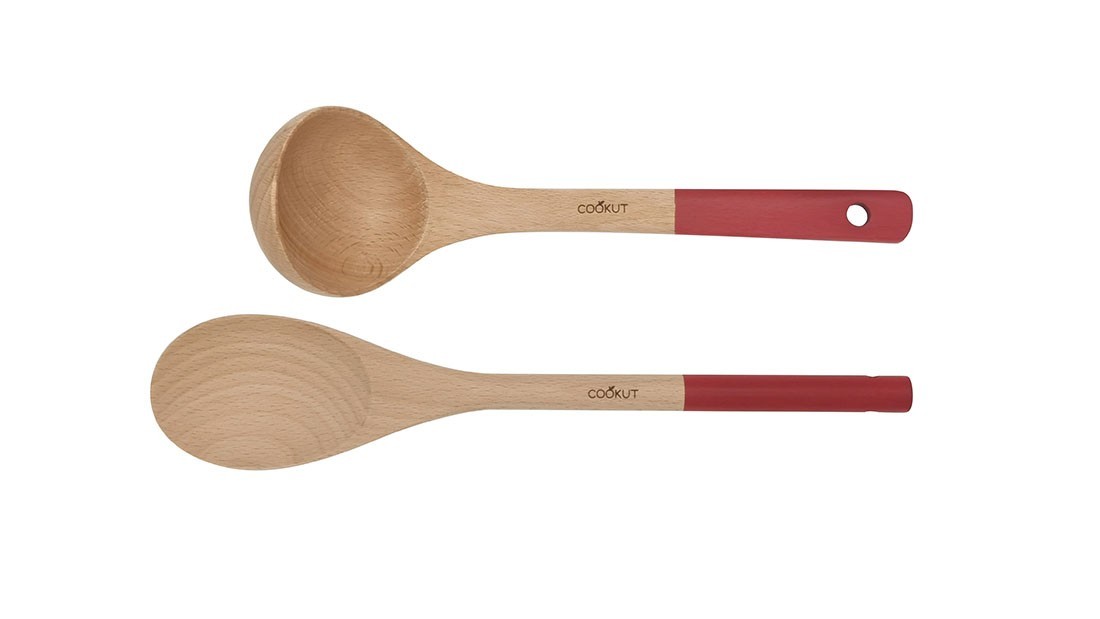 Cuillère Et Louche En Bois Marron – Ustensiles De Cuisine Naturels Et Robustes