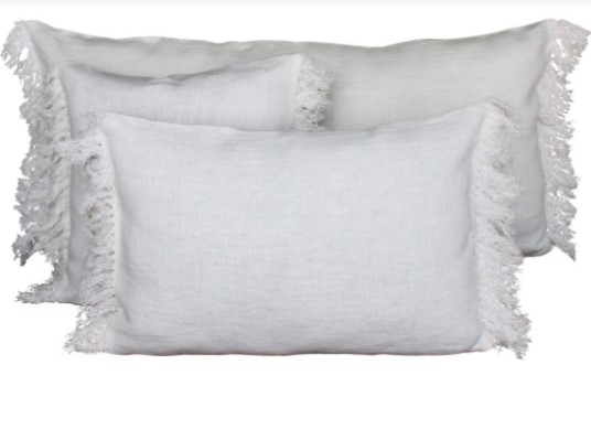 Housse de coussin Wani blanc