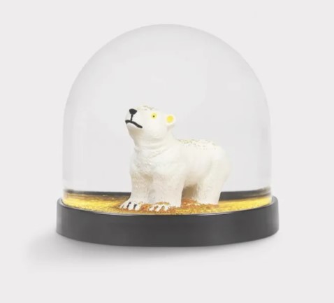 boule a neige ours polaire gold