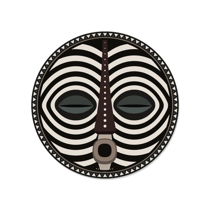 Set de table DouROU masque africain vinyle PDV01796