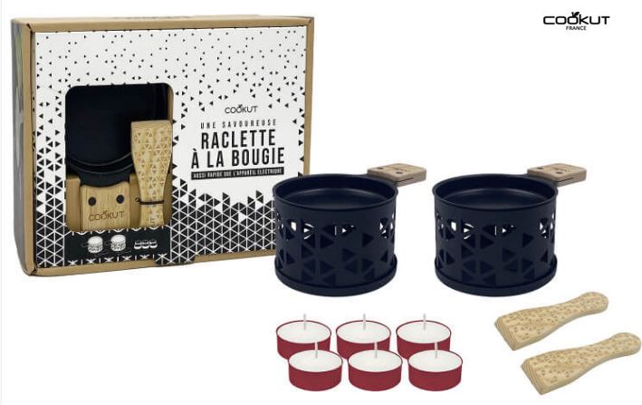 Coffret raclette pour 2 origami noir