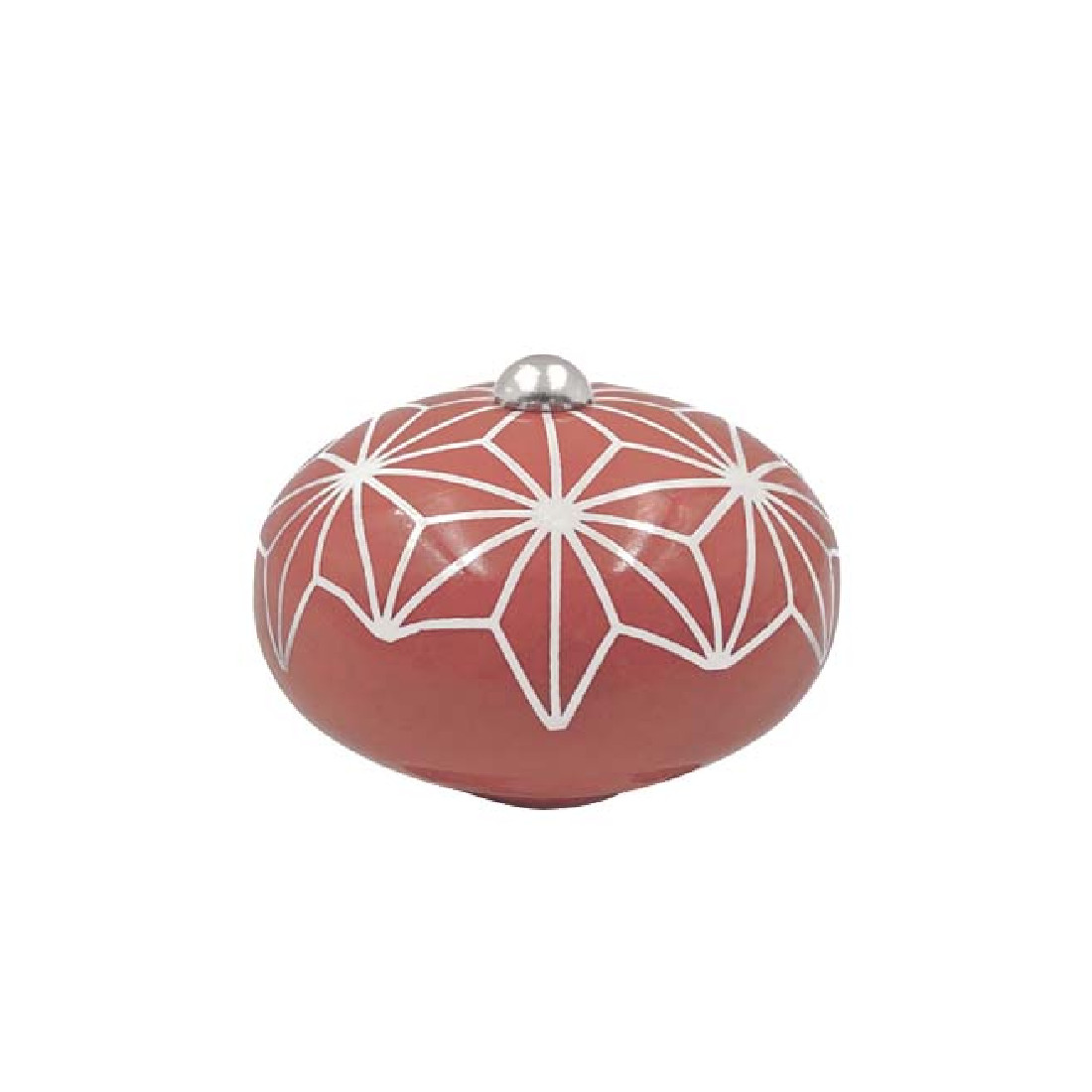 Poignée pour cocotte forme étoile céramique rose