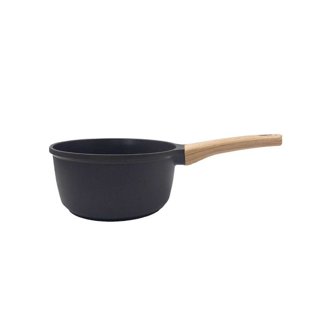 Casserole anti-adhérente revêtement minéral 20cm coloris noir