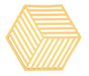 dessous de plat hexagon apricot