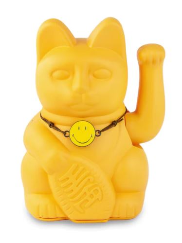 Lucky Cat Smiley Yellow