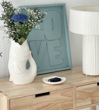 Vase Poisson Blanc Opjet 2
