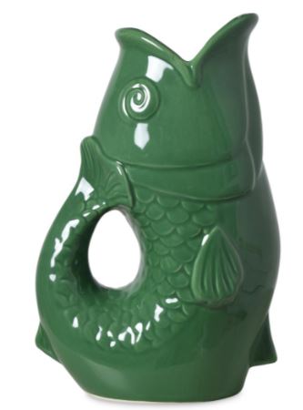 Vase en céramique Poisson Vert