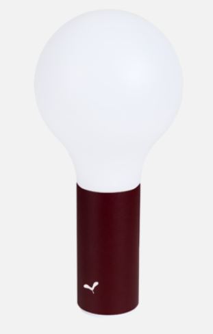 Lampe sans fil usage extérieur APLÔ Cerise Noire