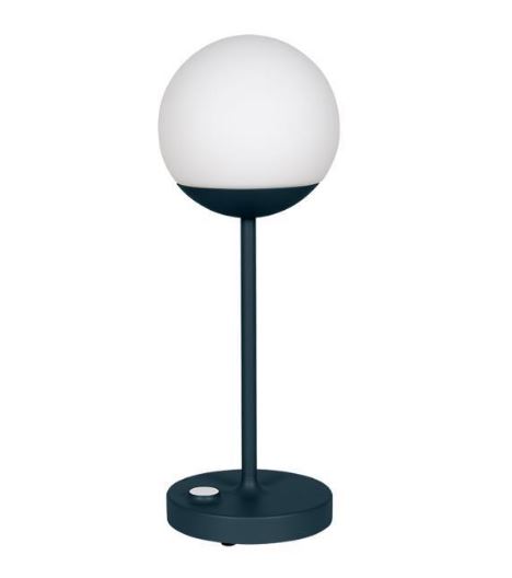 Lampe sans fil nomade Moon! H.41 version Max - Bleu Acapulco