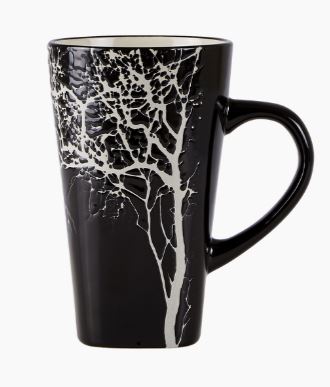 Mug en grès 50cl Hela arbre - Noir