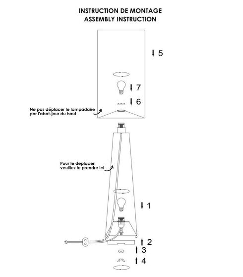 Lampadaire saturne raphia 4