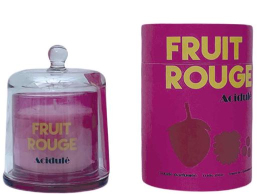 Bougie cloche Arty Fruit rouge