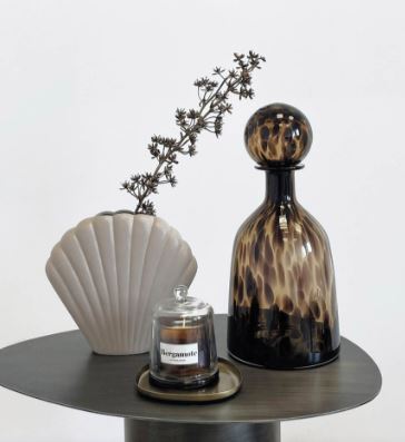 Vase bouteille Leopard Ambre 2