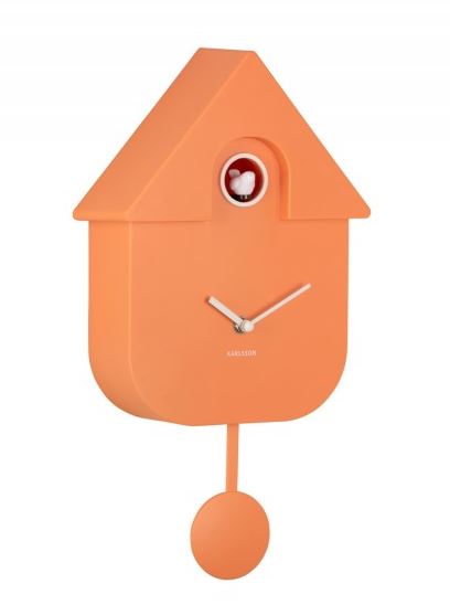 Horloge coucou Modern Cuckoo orange