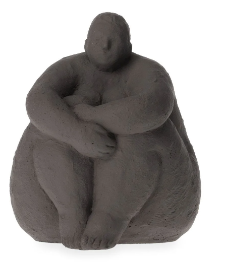 STATUETTE SUMETTE ASSISES ANTHRACITE