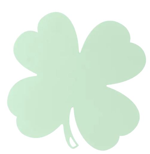 dessous de plat trefle menthe glacial